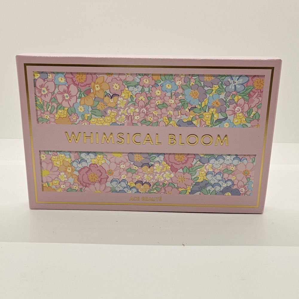 Ace Beauté Whimsical Bloom Eyeshadow Palette 15 Shade Colorful Floral NIB
